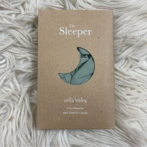 NWT Solly Baby The Sleeper Sage Green 2 Piece Pajama Sleep Set